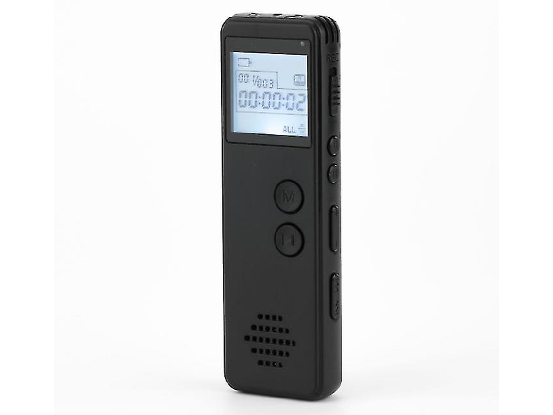 Grabadora de voz digital, reproductor MP3 con reducción de ruido, batería de 10 horas, 8 GB, Yizhood (negro)
