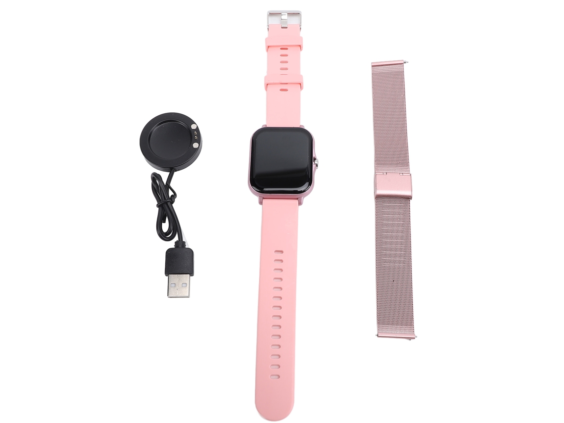 Reloj Inteligente De 1,75" Con Monitor De Sueño, Modo Multideporte, Llamadas Bluetooth Y Pantalla Rosa.