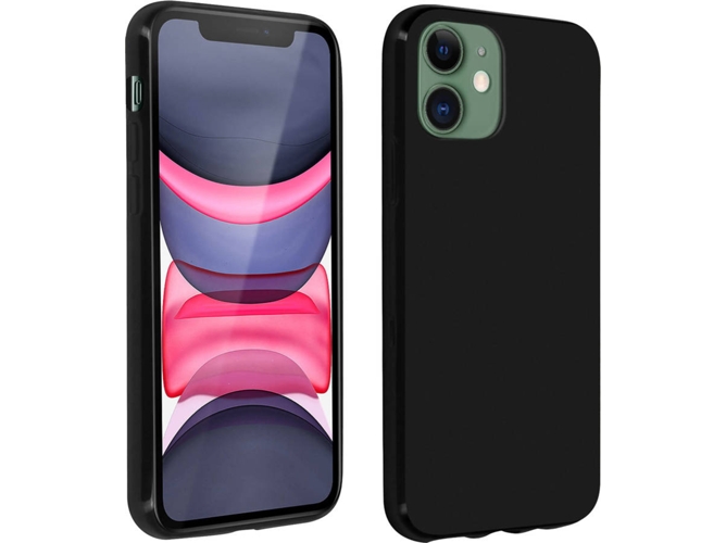 Funda iPhone 11 AVIZAR Silicona Negro
