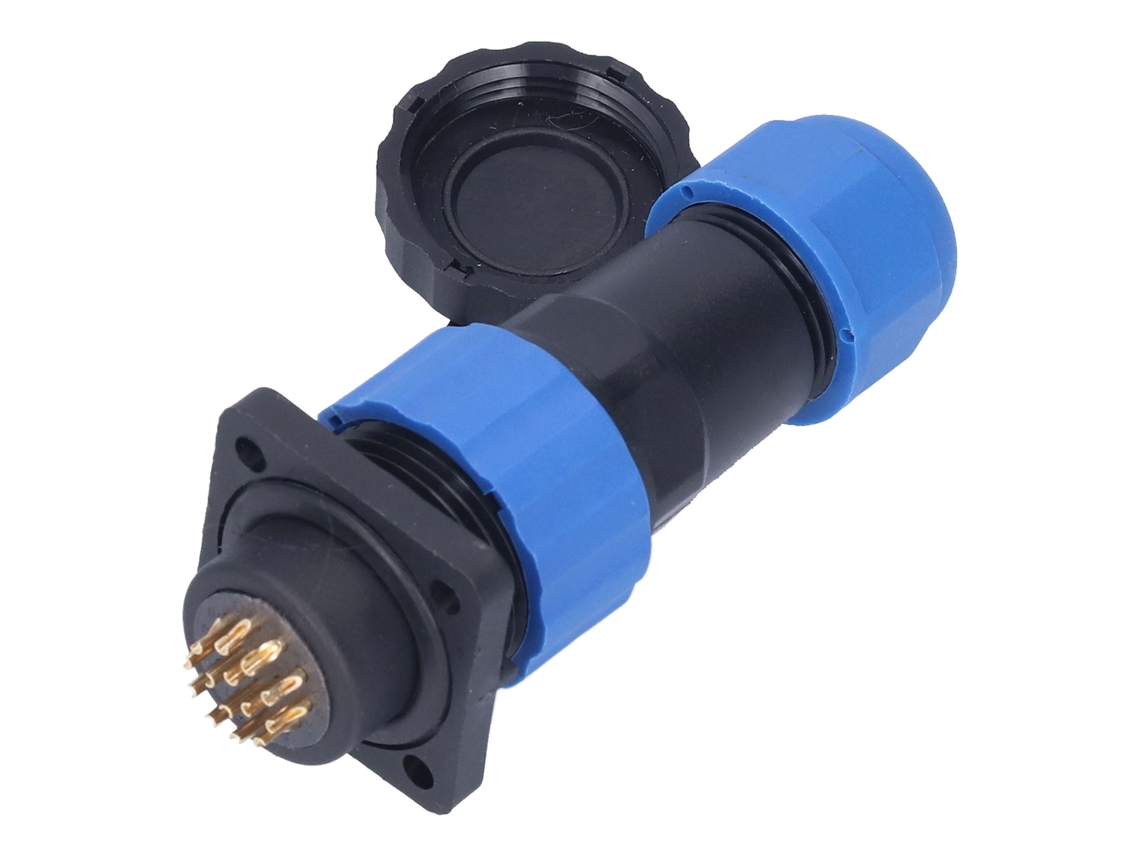 Conector De Alimentación Impermeable, Enchufe De Aviación Cuadrado, Adaptador Industrial Sp20 De 250 V Y 5 A