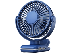 Ventilador De Escritorio Usb Pequeño Portátil Con Clip 3 Velocidades Potente Flujo Aire Rotación 720°