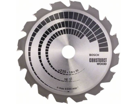 Disco de Sierra Circular BOSCH Construct Madera 235x30/25x2.8 mm - 16