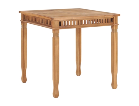 MAISON EXCLUSIVE - Mesa de comedor de jardín madera maciza de teca 80x80x80 cm