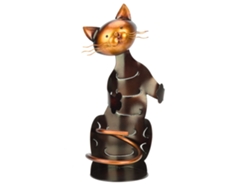 Botellero Con Forma De Gato Abrazando, Soporte Para Una Sola Botella De Vino, Decoración De Mesa