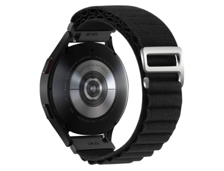 Correa de nailon 22mm ajustable para Realme Watch 3/Huami Amazfti GTR 4/GTR 4 Pro - negro