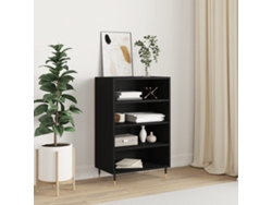 Lovely Home Armario Alto 57X35X90 Cm Derivados de Madera Negro