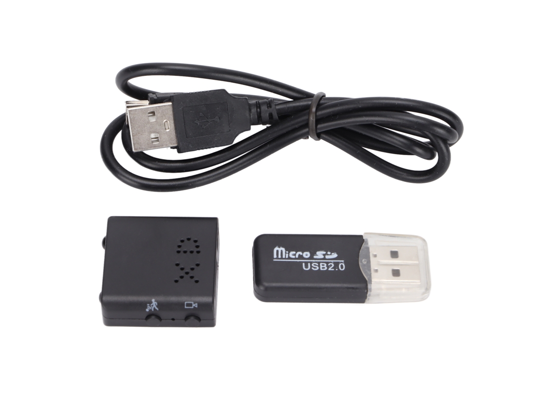 Minicámara 1080p Con Visión Nocturna Infrarroja, Corte De Señal, Detección De Movimiento Y Grabación En Bucle Para Automóviles, Hogares Y Fábricas.