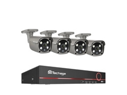 Sistema de cámara de seguridad, 8 canales de video, comunicación de audio bidireccional, 8 canales, 4 cámaras de 5 MP, sin OEM