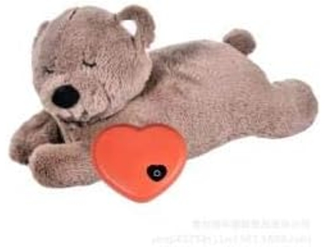 Juguete de peluche para perros, juguete para cachorros con ayuda para el comportamiento del latido del corazón, juguete para mascotas de peluche cá...