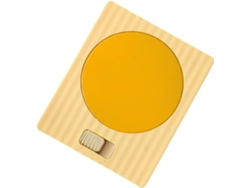 Calentador de tazas Digitallab con 2 configuraciones de temperatura (amarillo)