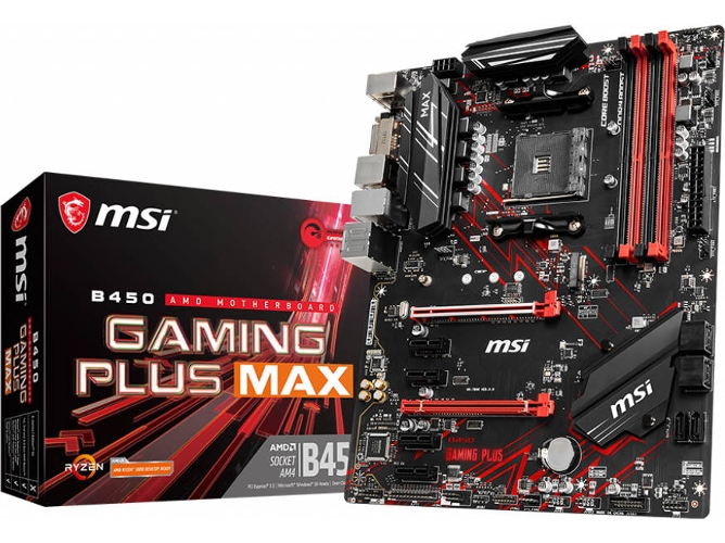 Placa Base MSI B450 GAMING PLUS MAX (Socket Zócalo AM4 - AMD B450 - ATX)