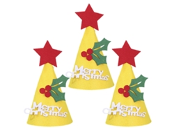 Gorro de Papá Noel para niños, decoración de fieltro, capucha TRUYUETY