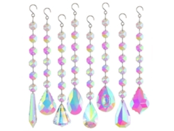 Atrapasol de cristal, colgante de cristal para ventana, jardín, hogar, coche, decoración de cristal prismático