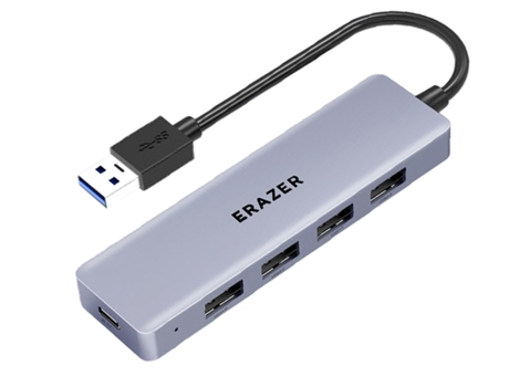 Adaptador ERAZER Ha05-2 5In1 Tipo-C a 4Usb3.0 Tipo-C 1M para Huawei Mate40/P50 S20