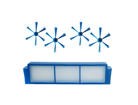 Filtro Hepa de polvo de cepillos laterales para Philips FC8792 FC8794 FC8796 FC8007 Aspiradora Robótica filtros accesorios de repuestos