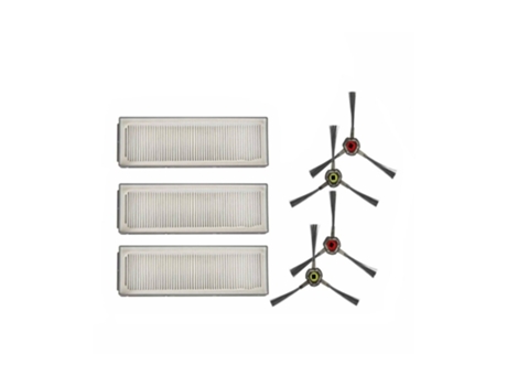 3 * filtro Hepa 4 * cepillo lateral para Ecovacs Deebot N78 piezas de aspiradora robótica Accesorios