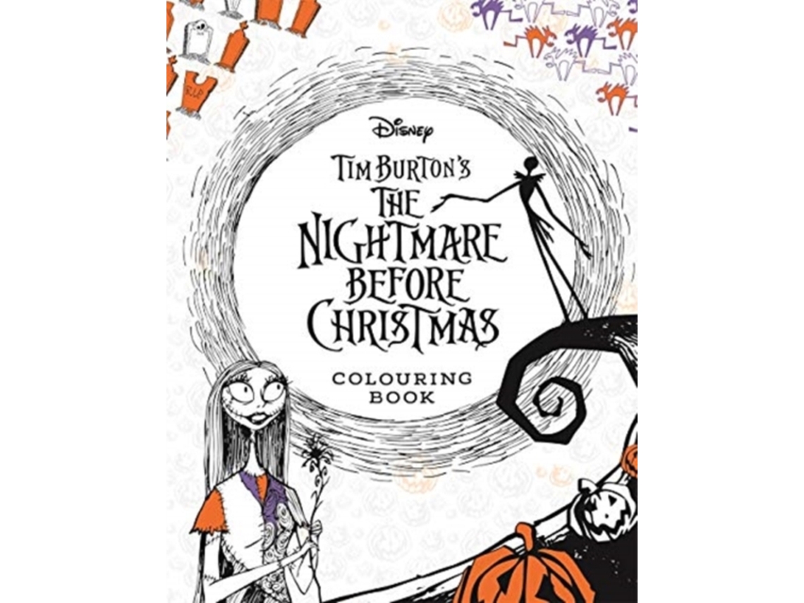 Libro Disney Tim Burtons The Nightmare Before Christmas Colouring Book de Walt Disney Company (Inglés)
