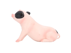 20du26 Figura realista de cerdo en pose, juguete educativo de PVC con forma de animal de granja para niños