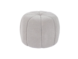 Reposapies Poliester Borreguito Gris 50x50x38cm