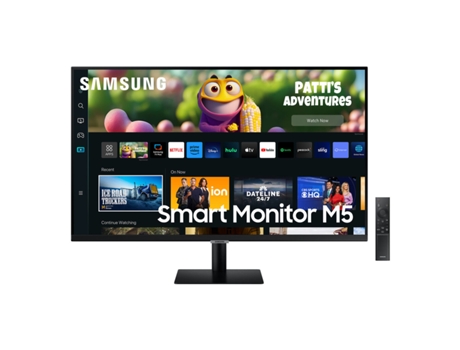 Monitor Gaming SAMSUNG M5 S32CM500EU (Negro - Full HD - LED - HDR10 - VA - Flicker free - 32 - 4 ms)