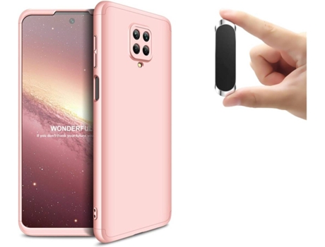 Carcasa y Soporte Xiaomi Redmi Note 9 PRO Slim armor 360º Rosa