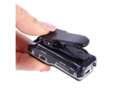 Minicámara DVR portátil, cámara web de 16 GB, compatible con cascos deportivos, bicicletas y motocicletas (negra).
