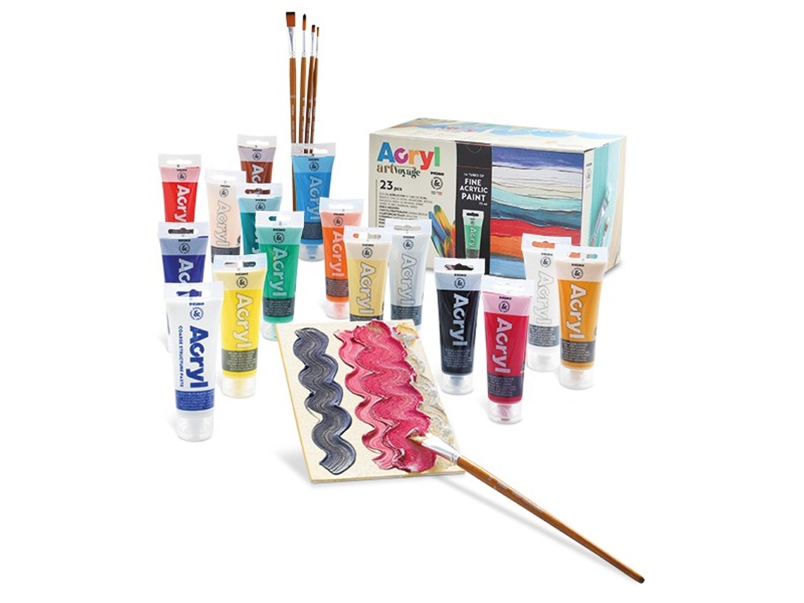 Kit de Pintura Acrílica 23 Piezas PRIMO