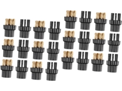 Juego de 24 cepillos sin marca para máquinas de limpieza a vapor, accesorios de repuesto