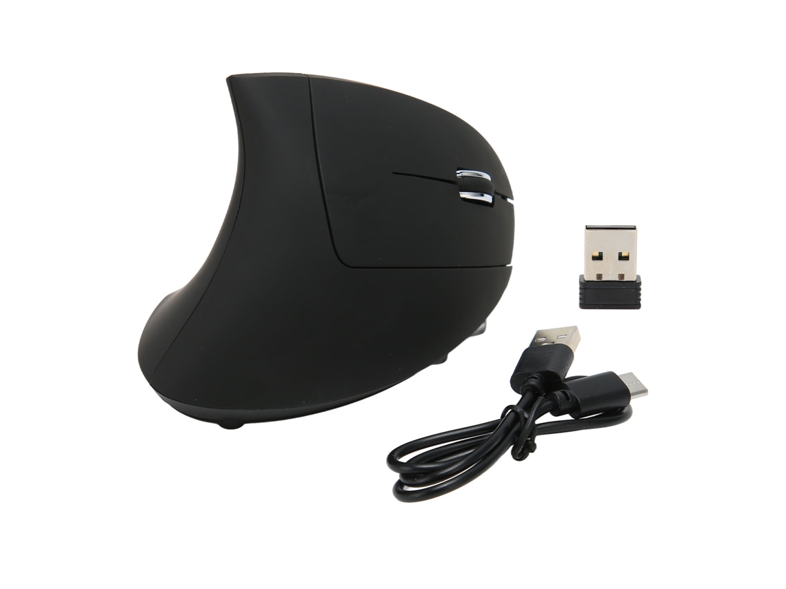 Rato Vertical Sem Fio Ergonomico 2.4ghz 3 Dpi Luz Respirante Plug And Play Para Gaming E Trabalho