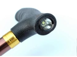 Bastón plegable para personas mayores, bastón de trekking ajustable, bastón de montaña con luz #d696104