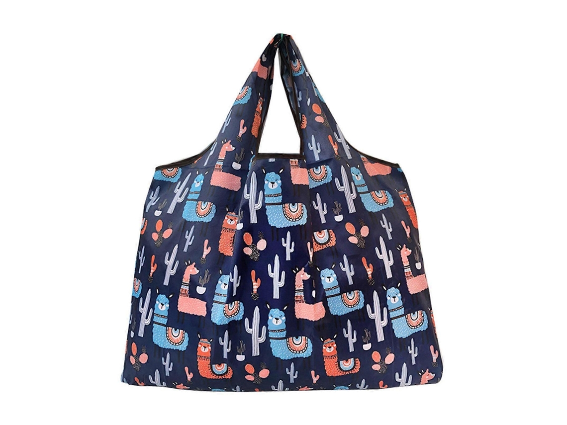 Bolsa de compras reutilizable Qinghai con estampados exclusivos, plegable, portátil, de gran capacidad e impermeable, en tela Oxford. GOKOCO