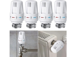 Termostato Para Radiador, Válvula Termostática De Control M30 X 1.5 Ikd, Ajuste De 6 A 28 ℃ Y 10 Bar, 2 Unidades.