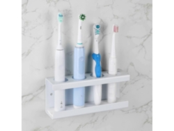 Soporte de pared para cepillos de dientes eléctricos con recipiente de tierra de diatomeas - Organiza y seca tus cepillos de dientes - Higiénico y organizado - GOKOCO