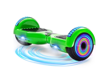 Hoverboard NEI-WAI z1+ Verde para Niños (Columna Bluetooth - Autonomía: 8/10 Km - Velocidad Máxima: 10 Km/H)