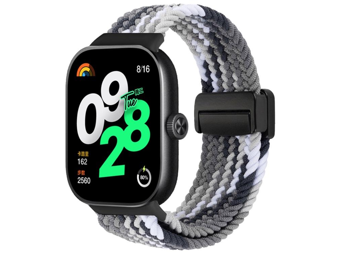 Pulsera para Xiaomi Band 9 Pro / 8 Pro - Nylon trenzado - Elegante cierre magnético negro