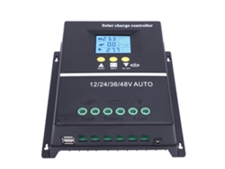 Controlador De Carga Solar Mppt De 60 A, 12 V, 24 V, 36 V Y 48 V Con 2 Puertos Usb Y Pantalla Lcd.