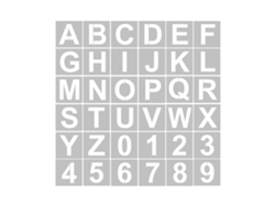 36 Plantillas Reutilizables Y Lavables De Letras Y Números De 10 Cm (4 Pulgadas) En Pet Para Pintar Sobre Madera, Textiles, Paredes, Puertas Y Decoración Del Hogar.