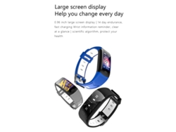 Pulsera Deportiva Inteligente Con Pantalla Hd Grande, Resistencia Al Agua Ip68, Monitor De Frecuencia Cardíaca Y Del Sueño.