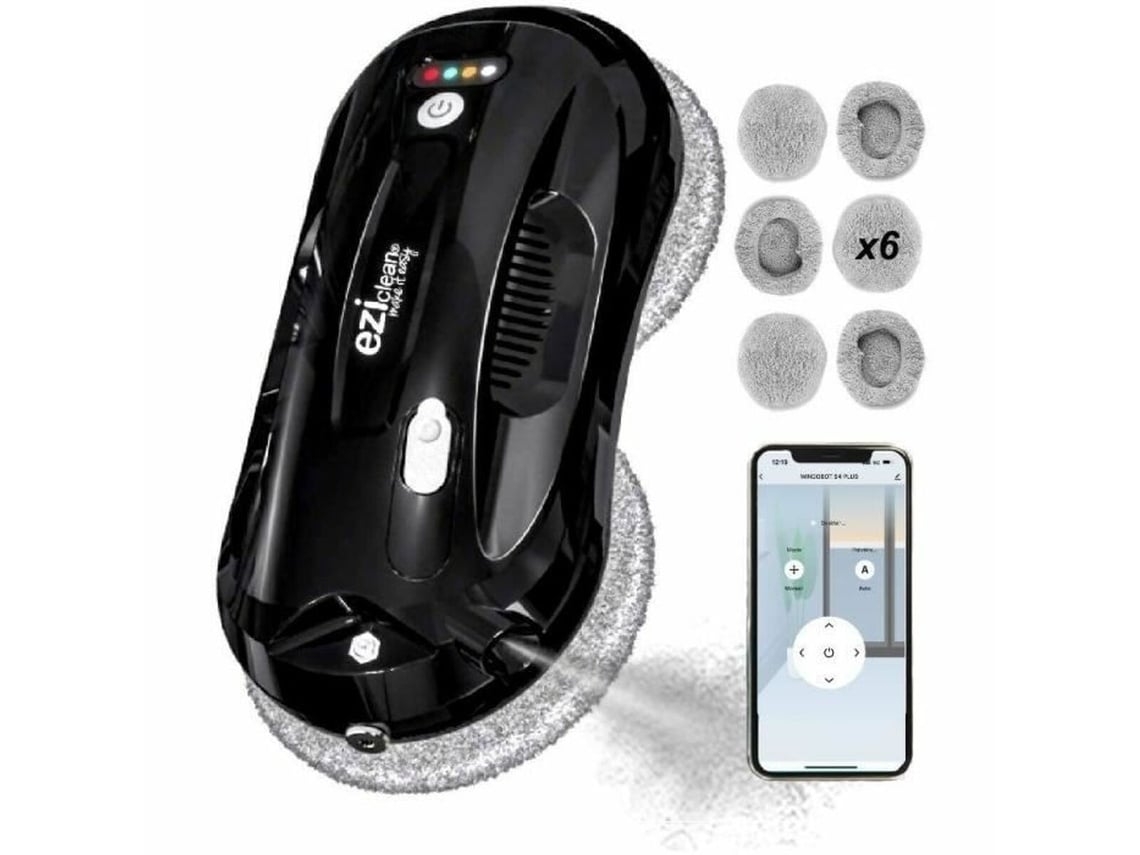 Robot Limpiacristales Inteligente E.ZICLEAN Windobot S4 Plus 72 W