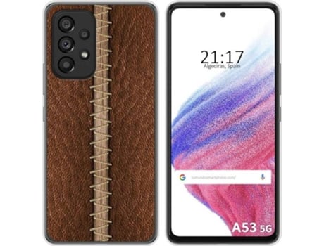 Carcasa para Samsung Galaxy A53 5G TUMUNDOSMARTPHONE Dibujos Cuero 01 Multicolor