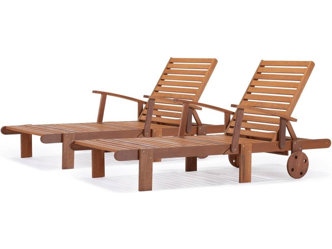Tumbonas HABITAT ET JARDIN Tokyo (Marrón - Madera - 93x71x80 cm)