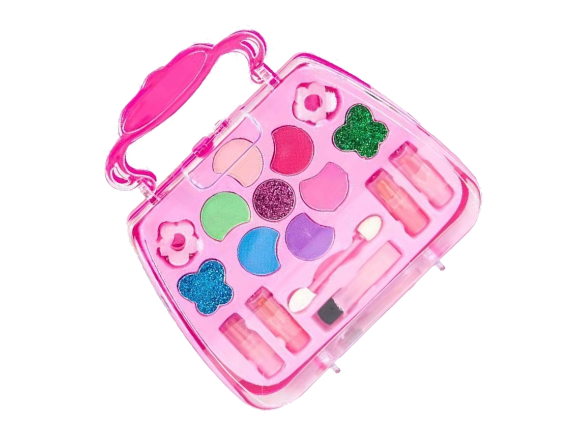 Rebe-set De Maquiagem De Brinquedo Para Meninas Princesa Brinquedo Cosmético Fácil De Armazenar Portátil Bolsa Presente Crianças