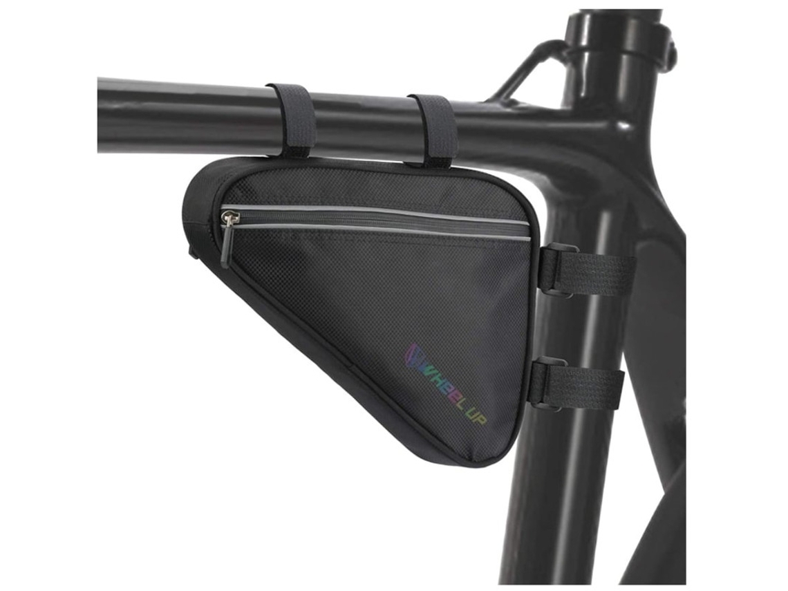 Bolsa impermeable para cuadro de bicicleta Bolsa triangular para cuadro de bicicleta 1 2L Ciclismo de gran capacidad Negro YEMAESRE
