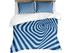 Funda Nórdica Juego Ropa Cama Microfibra Estampado Almohada Funda Piezas 140x200cm 140 X 200 Cm 65