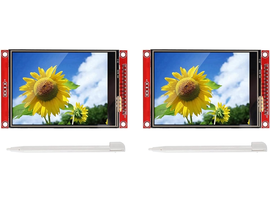 2 X 3,2 Pulgadas Ili9341 Spi Tft Lcd Táctil 320 X 240 5v/3,3v Stm32 Módulo De Pantalla Con Lápiz Óptico