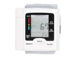 Monitor de presión arterial de muñeca con pantalla LCD digital automática, dispositivo de medición de pulso, estilo B. GOKOCO