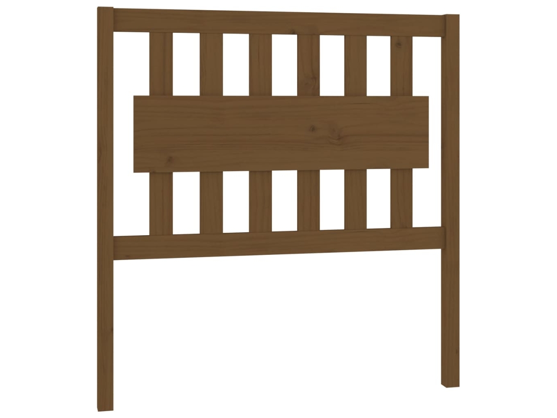 Maison Exclusive - Cabecero De Cama Madera Maciza Pino Marrón Miel 95,5x4x100 Cm