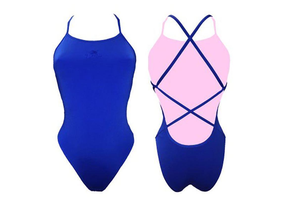 Traje de baño para Mujer TURBO Patron Sirene Azul para Natacion (S)