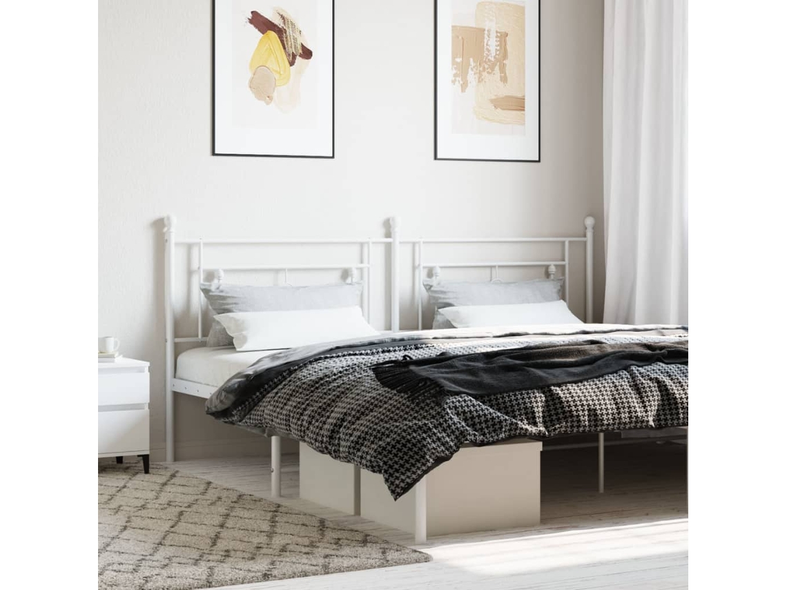 Cabecero De Metal Blanco 193 Cm