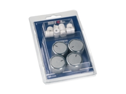 Tirador De Cocina Con Adaptadores - Kit Prateado Con 4 Piezas Placa De Gas Cok1751un
